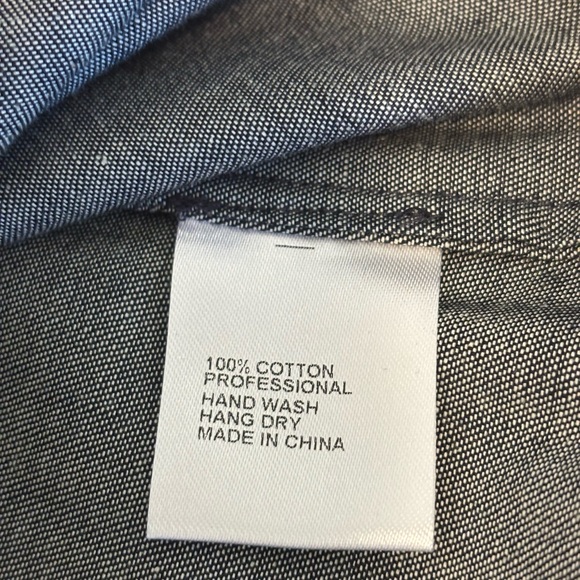 Ann Mashburn Off Shoulder Chambray Peasant Top XS - Picture 6 of 9